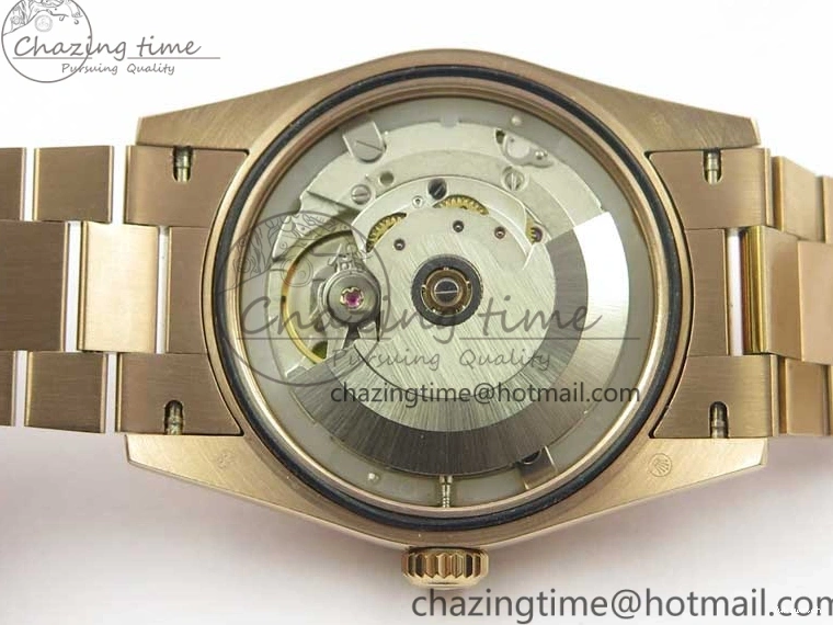 Best Bp RG Crystral 36 Edition 128239 on MOP Bracelet RG President Markers Dial Day-Date Maker White 0319